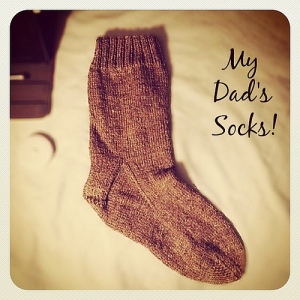 My Dad's First Sock.