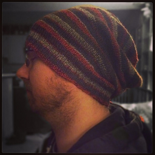 Sock Yarn Beanie for the Loving, Patient, Wonderful, Supportive, Handsome Hubby ;)