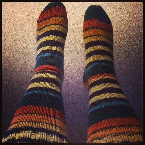 Rusty Stripes Socks by Patons Kroy Socks